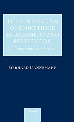 The german law of unjustified enrichment and restitutio…
