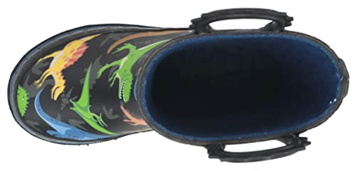 Western Chief Waterproof Printed Rain Boot With Easy Pull On Handles, Dino World, 4 M Kid #TOP4