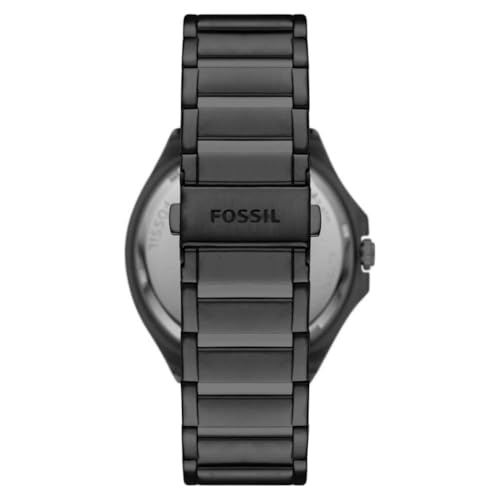 Image of Fossil Evanston Automatic Black Stainless Steel Watch - BQ2621