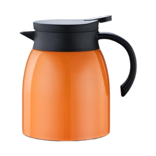 Milageto Caraffa Termica per caffè, brocca isolata sottovuoto, brocca per Acqua da 1 litro, distributore di Acqua o tè per tè, liquidi Caldi, caffè, Cucina e, Orangina