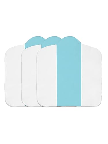 Image of Dry Feel Pad for Babies, Set of 3 - Cloth Diaper Soaker /Insert for Freesize Cloth Diaper Black