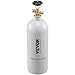 VEVOR CO2 Tank, 5 lbs New Aluminum Alloy Cylinder, CO2 Air Tank with Light Gray Spray Coating, CGA320 Valve & Adjustable Pressure, DOT Approved Cylinder for Draft Beer Dispensing and Soda Maker