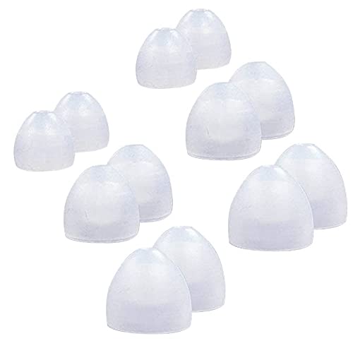 JNSA Replacement Super-Slim Oval Ear Tips Ear Buds Eartip Earbud Replacement for Klipsch Headphones,6 Pairs Set,S/M/L,Clear (Replacement for KLIPSCH 6Pairs)