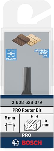 Bosch 1x PRO Nutfräser, zweischneidig, D 6, L 15,7, S 8 – Ansicht 2