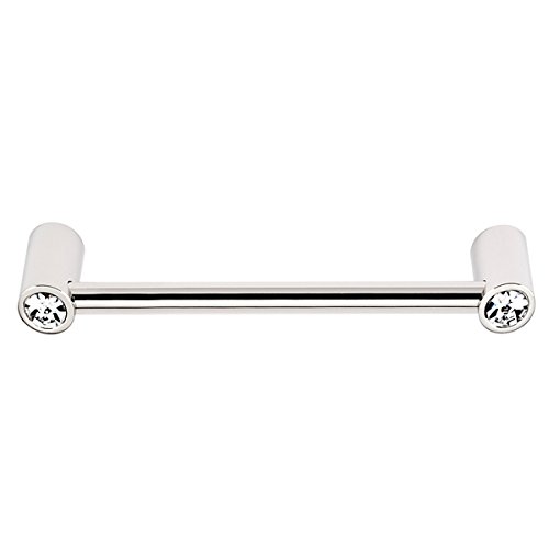 Alno C715-6-PN Contemporary Crystal Modern Pulls, Polished Nickel