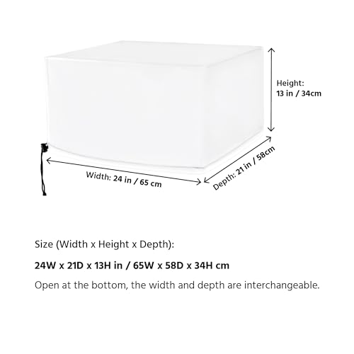 Image of Microwave Oven Dust Cover also for other Kitchen Appliance Dust Cover Water Proof Lightweight with drawstring, Compatible with TOSHIBA ML-EM45P /ML-EM45PIT /EM131A5C-BS /EC042A5C -24W x21D x13H in