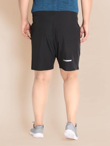 Image of CHKOKKO Men Shorts for Gym Sports or Running | Dry-Fit Fabric Single Layered Active Summer Workout Wear Knee Length Regular Fit | Elastic Waist with Front and Back Pockets