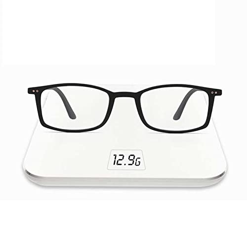Cienkie okulary do czytania dla kobiet i mężczyzn, ultracienkie czytniki komputerowe blokujące niebieskie światło z mini przenośną obudową (kolor: skorupa żółwia, rozmiar: 3,5 x)