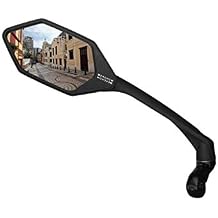 New Scratch Resistant Glass Lens,Handlebar Bike Mirror, Rotatable Safe Rearview Mirror, Bicycle Mirror,ME-007