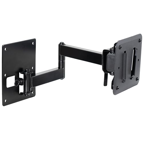 VIVO Sturdy Plastic Polymer and Steel RV TV Mount with Articulating Arm, VESA 100x100mm Mounting Pattern, Holds up to 22 lbs, Wall Bracket for Indoor Use, Black, Mount-VWRV3