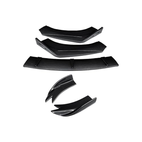 ZGGRB トヨタ CHR 2018-2022 用フロントリップスポイラー スポーツスタイル ABSプラスチック スプリッターバンパーチン ボディキット 改造アクセサリー(Carbon Fiber Look)