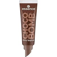 essence CHOCO BOMB shiny lipgloss, Nr. 01, Braun, natürlich, glänzend, strahlend frisch, schimmernd, vegan, ohne Konservierungsstoffe, ohne Parabene, ohne Mikroplastikpartikel, 1er Pack (10ml)