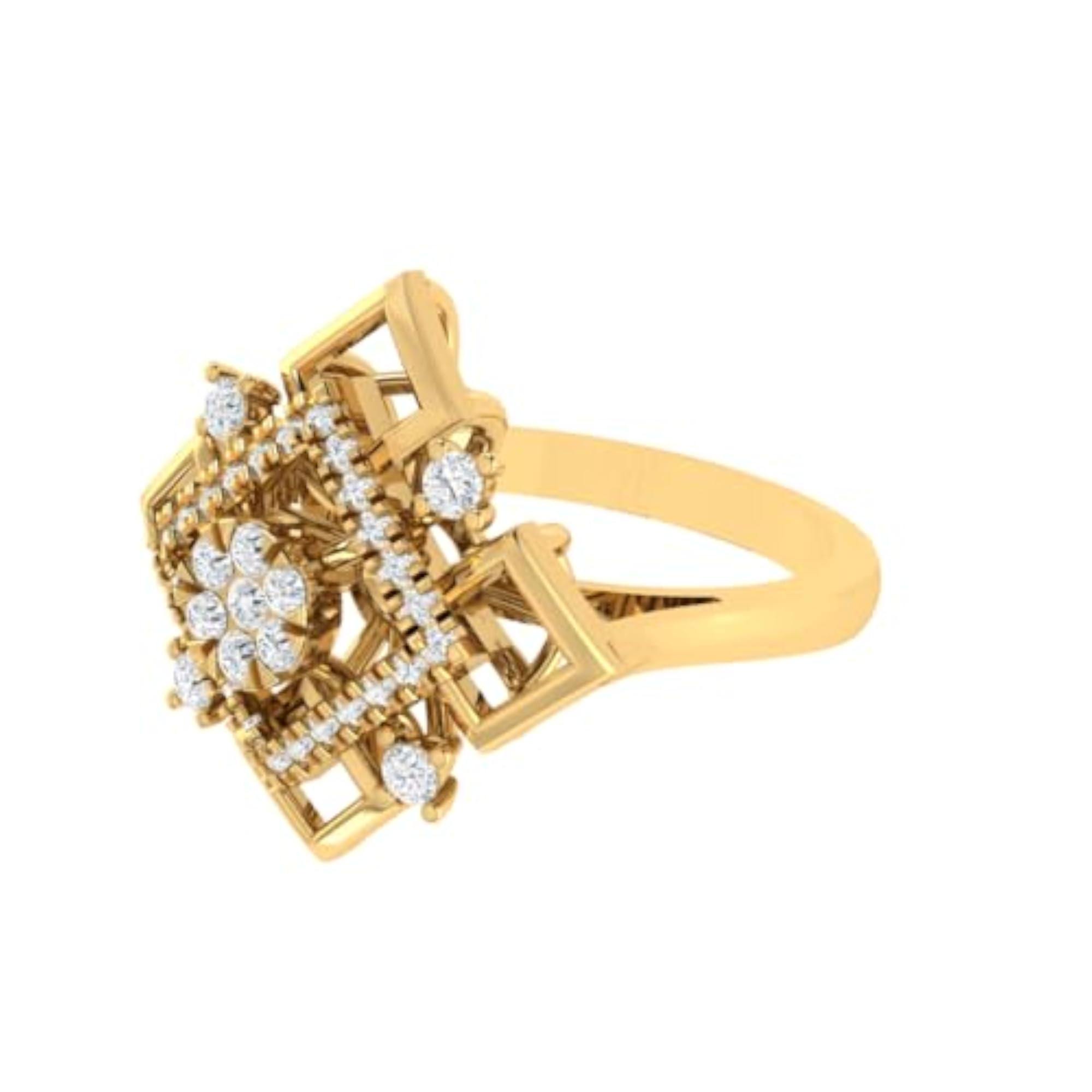 Women's Pure 925 Sterling Silver Designer Modern Fancy Ring