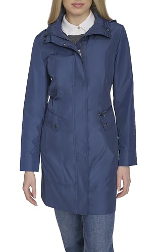 Image of Cole Haan Women's Back Bow Packable Hooded Rain Jacket