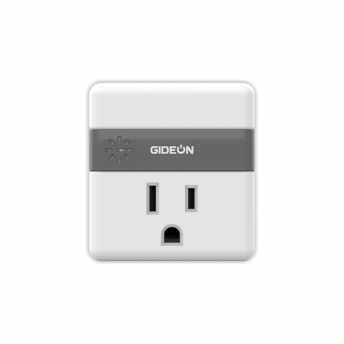 GIDEON Protecteur de pression à sortie unique, réfrigérateur 120V, 525J Protection contre les surtensions/sous tension, 15A 1800W Plug mural pour réfrigérateur, TV, PC & Appareils ménagers