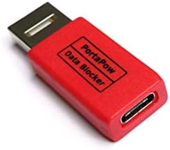 PortaPow USB-A to USB-C Data Blocker