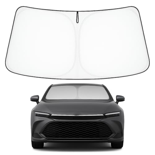 Image of Proadsy Windshield Sun Shade for Toyota Crown 2023 2024 2025 2026 Foldable Front Sunshade Protector Blocks UV Rays Keep Car Cooler