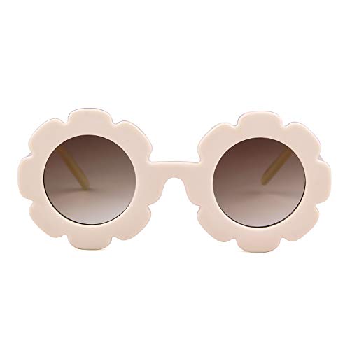 ADE WU Sunglasses for Kids Round Flower Cute Glasses UV 400 Protection Children Girl Boy Gifts