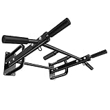 【Mehrzweck-Multifunktion】Diese Klimmzugstange in der Farbe Schwarz für die Wand bietet sechs verschiedene Griffweiten und ermöglicht ein umfassendes Rückenworkout. An zwei Karabiner-Ösen können Turnringe (ideal für Rudern), TRX Sling-Trainer (ideal für Ganzkörper Workout), Boxsäcke oder Endlosseile (z.B. REVVLL) angebracht werden.