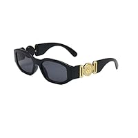 MC Limited Lunettes de soleil biggie style medusa unisexe (Noir symbole)