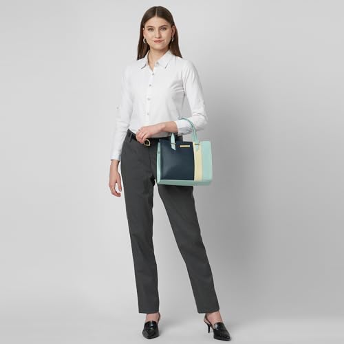 Image of Caprese Birdy Medium Satchel Bag for Women with Multiple Compartments, Adjustable & Detachable Strap | Versatile Shoulder, Crossbody & Handheld Bag for Work, Travel, and Everyday Use