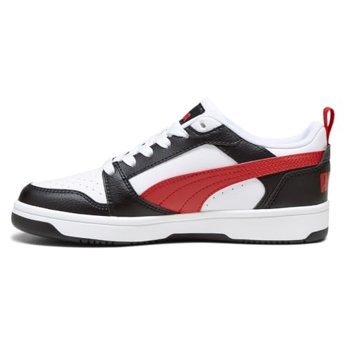PUMA Kids Boys Rebound V6 Lo Lace Up Sneakers Shoes Casual - Black, Red, White - Size 5 M3