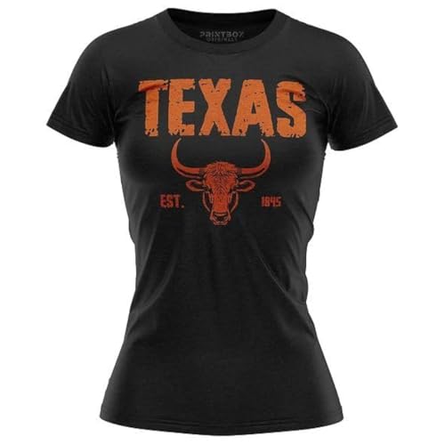 Est 1845 Texas Shirts, Longhorn Shirt for Women, Football Lonestar State Fan T-Shirt