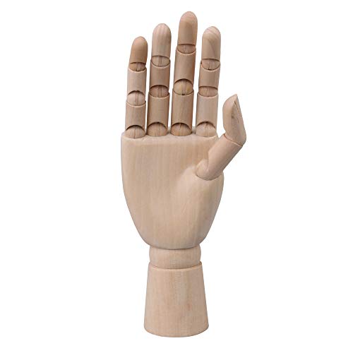 BQLZR Artista de Cuerpo de 8 Pulgadas Maniquí articulado Maniquí de Mano Derecha de Madera para Dibujo de Arte Cover