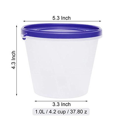 Image of Cutting EDGE Nesterware 1000ml Stackable Container (Set of 12, Dark Blue) | BPA-free plastic, stackable design, leak-proof, kitchen storage, pantry, fridge, meal prep, reusable, travel use