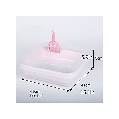 Lettiera per Gatti Forniture for animali domestici Ampia Bedpans a prova di spruzzi semi-chiuso a prova di spruzzi rimovibile Box Cat WC Semplice Bedpans Semplice, facile da pulire Toilette per Gatti