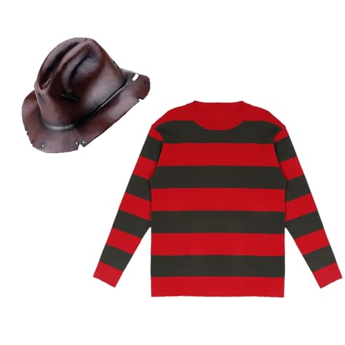 Disfraz Halloween Infantil Suéter, Gorro y Guantes 3PCS