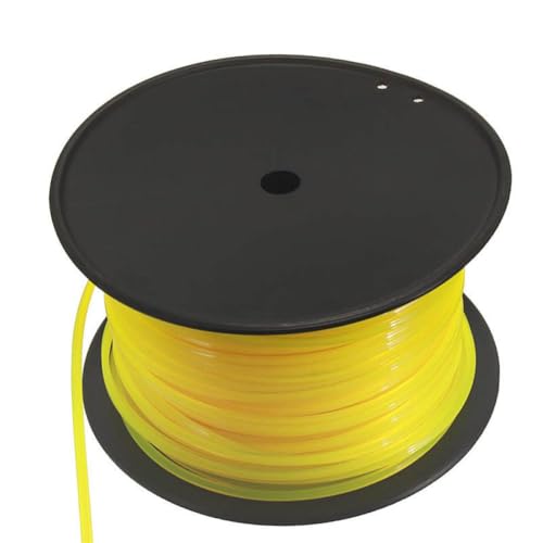 0RahagTFA Línea de Cuerda de Nailon de Alambre Cuadrado de 3mm, Repuesto de 100M para Hilo de cortacésped de 3mm, Compatible con cortacésped Universal