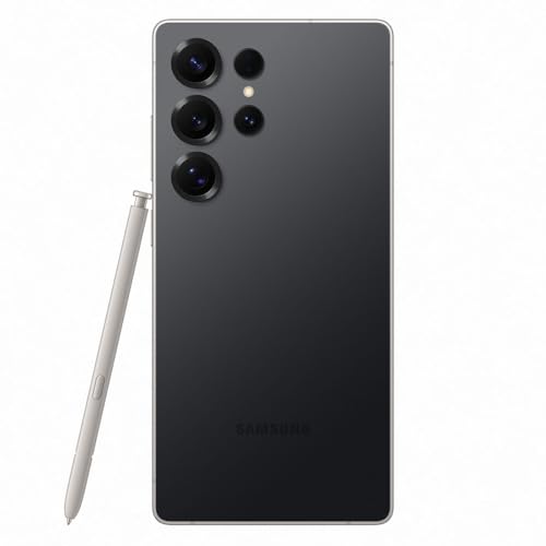 Samsung Galaxy S25 Ultra 5G | 256GB, Dual SIM | 6.9' AMOLED 2X, 200MP Camera | International Model Factory Unlocked for T-Mobile, Verizon & Global S938B/DS | 25W Charger Bundle (Titanium Black)