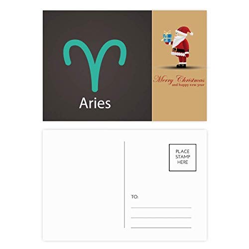 Cartes postales constellation du Père Noël en carton rigide haut de gamme