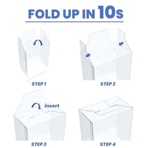 Booster Box Case (5pack) - Clear Storage Box for Pokemon Booster Box, 0.50mm Thick, 5.5 x 3.2 x 4.8 inches, 5 Count