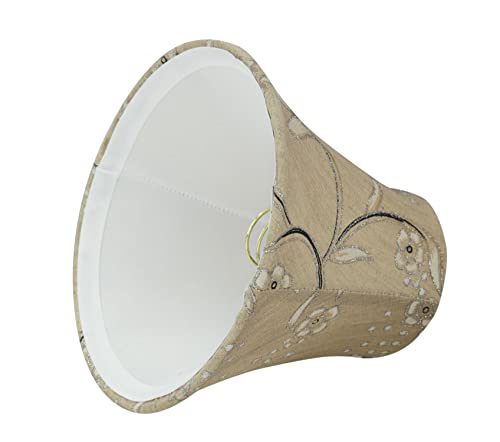 Aspen Creative 30069-2 Transitional Design In Light Gold Small Bell Shape Chandelier Clip-On Lamp Shade Set (2 Pack) #TOP21