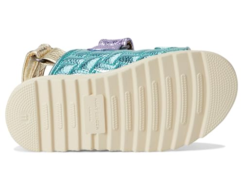 Kurt Geiger London Girls Mini Orson (Little Big Kids) Sandal, Pastel Rainbow, 23