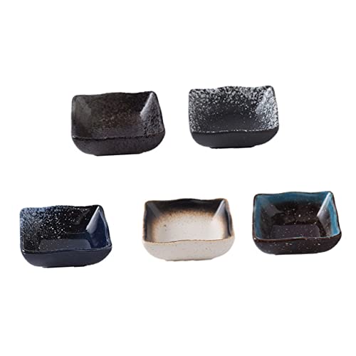 Juego de 5 platos japoneses de cerámica para sushi miniatura 1