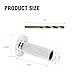 laffoonparts 60 Pack Stainless Steel Protector Sleeves with Drill Bit For 1/8