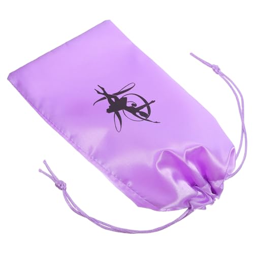 TENDYCOCO 巾着式ダンスシューズ収納バッグ 女の子用 大容量 軽量 携帯便利 サテン素材 ダンス訓練 競技会用 シューズポーチ