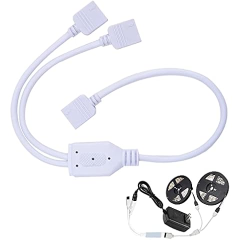 Conector de Luz de Tira LED, Divisor de Tira LED 1 a 2 Puertos Cover