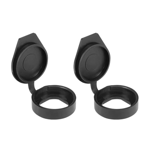 Recogwood 2Pcs 22mm Door Lock Dust Cover, Black Rubber Waterproof Caps Prevent Dust Panel Cam Lock Dust Cover Caps for Switch Cabinet Power Cabinet