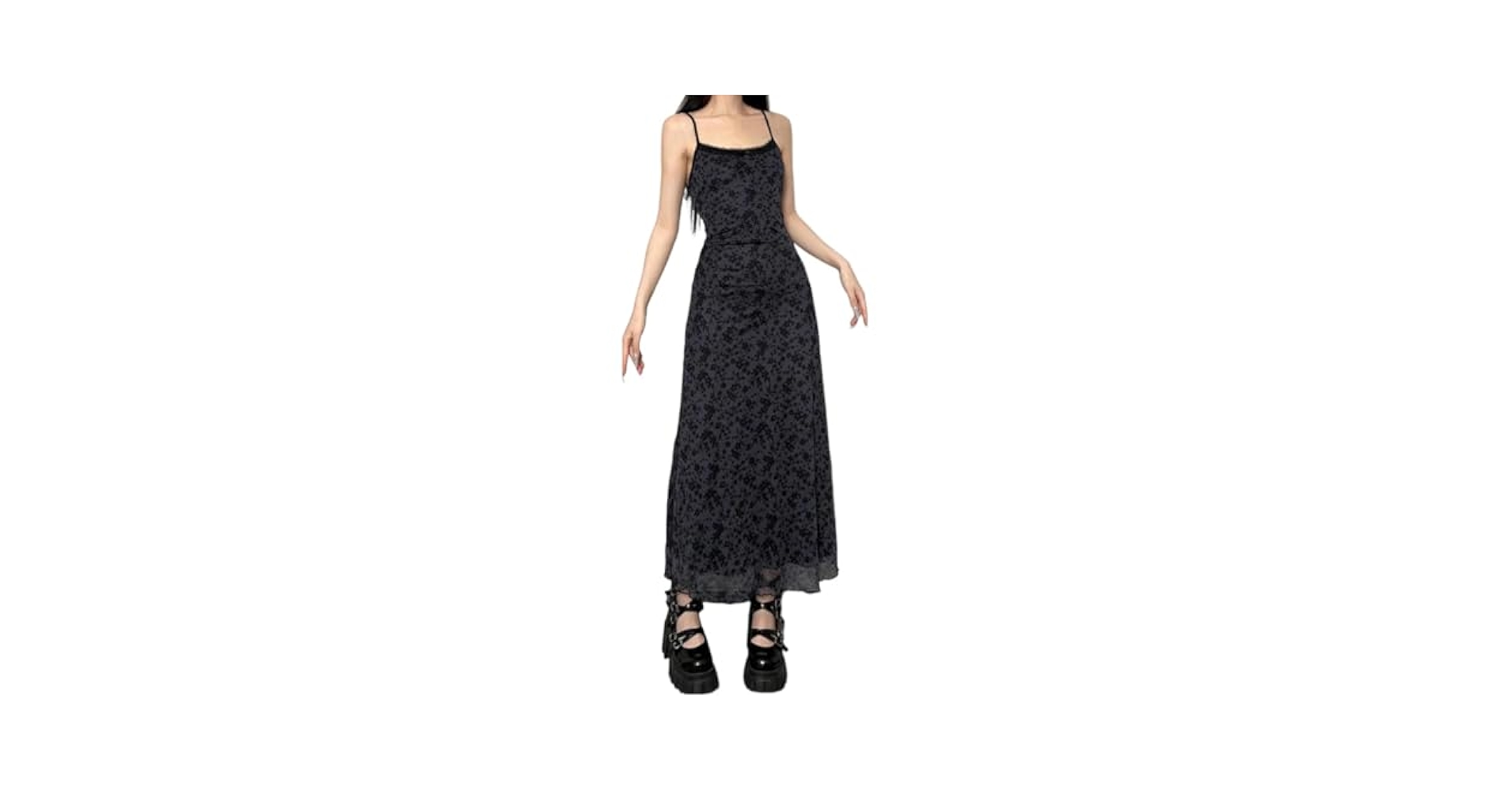 ollun flower lace cami set dress ブラック♡ ollun flower lace cami set dress❤︎