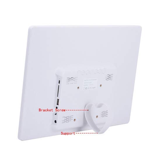 Cyfrowe ramki na zdjęcia 38.1 cm ultra wąska ramka elektroniczny album fotograficzny maszyna reklamowa wideo ekran LED rozdzielczość 1280 x 800 pokaz slajdów obraz cyfrowy, czarny, 15 cali