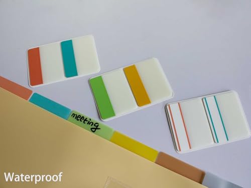 Image of ELII 500 PCS Tabs 2 Inch Book Tabs Sticky Index Tabs,Page Marker | File Tabs,Self Adhesive, Labels for Notebooks,Repositionable, Tape Flags, Binders,File Folders,Smooth Writing,Page Tabs