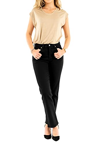 Presenta patta con bottoni Levi\'s 501 Crop, Jeans Donna, Black Sprout, 25W / 26L