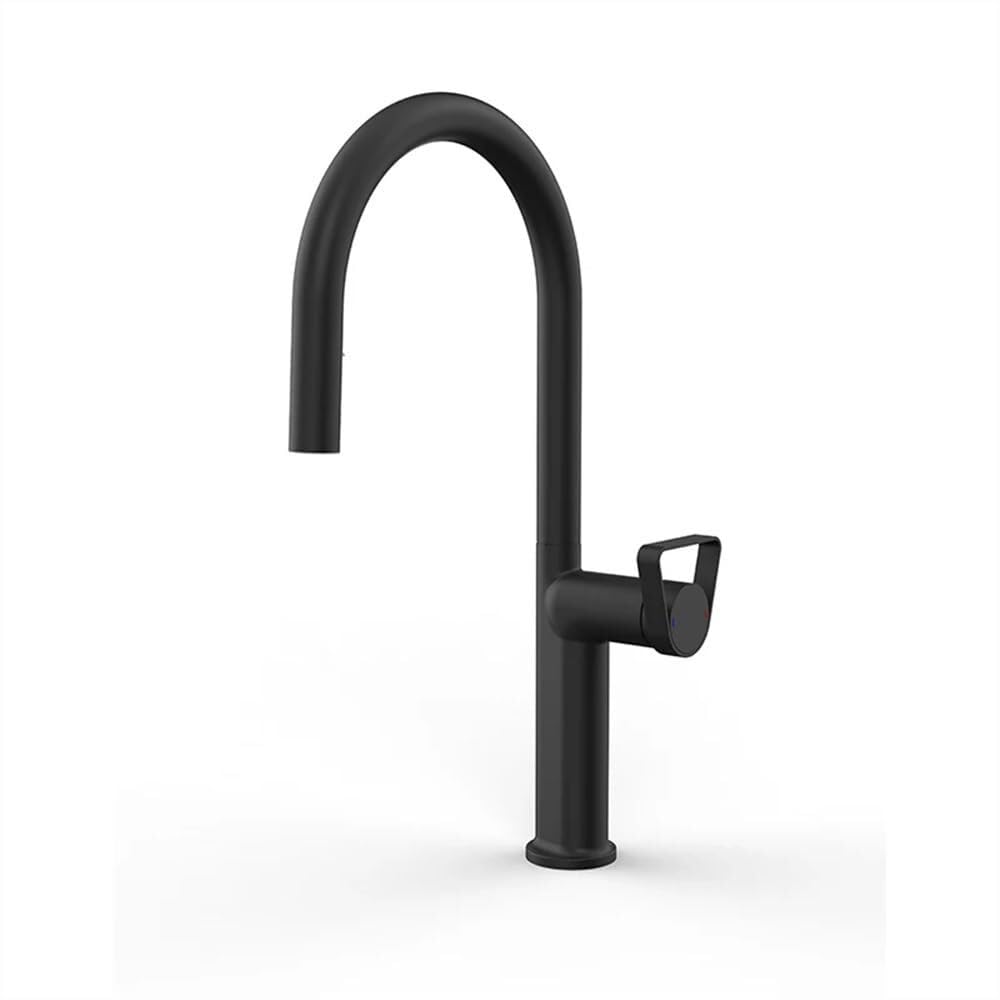 ZQFHSX Kitchen Faucet Dining Bar Pull-Out Sink Mixer Flow Spray Head Tap(Black,G1/2) LWX