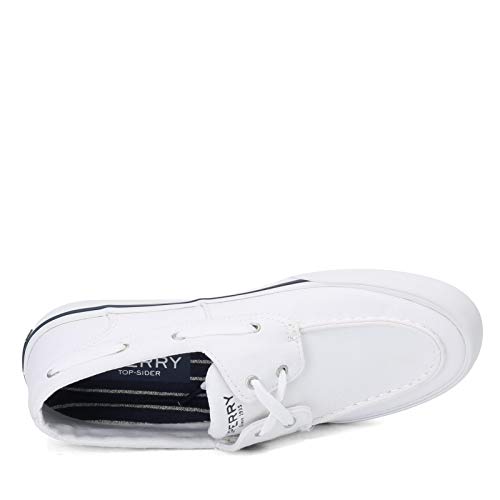 Image of Sperry Mens Bahama II Boat Washed Sneaker, White, 15