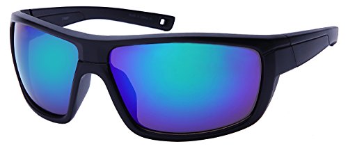 Bold Sports Wrap Sunglasses w/Color Mirror Lens 570097-REV