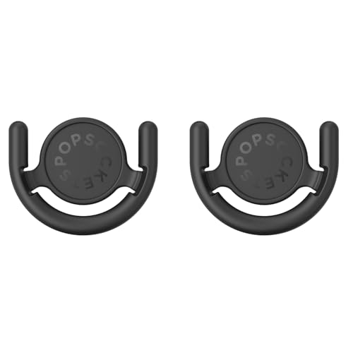 PopSockets Multi-Surface Mount for Phone Grip & MagSafe Universal Adhesive Holder for Car Dash Mirror Kitchen Wall Compatible with PopGrip Secure Phone Stand Black Pack of 2